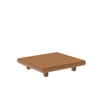 Ensemble de canapés d'extérieur modernes en teck, en forme de L ou de U, avec table basse, résistant à l'eau, meubles d'extérieur écologiques pour cour