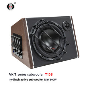 Nouveau style, caisson de basses actif pour <span class=keywords><strong>voiture</strong></span> 12V 10 pouces, trapèze avec boîte et amplificateur, puissance RMS 500W-1000W, <span class=keywords><strong>SPL</strong></span> maximal 90dB, bobine simple VK T10S - Product Image 4