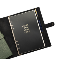 Carnet A5 personnalisable à 6 anneaux, avec reliure à spirale et pages intérieures remplaçables, idéal pour les cadeaux d'entreprise