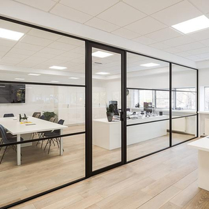 Ba tráng men nhiều lớp văn phòng nghệ thuật sơn phòng họp khuôn mẫu trang trí bằng đá cẩm thạch nghệ thuật Tempered Glass phân vùng tường Bảng điều chỉnh - Product Image 4