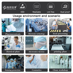 Tuta ESD Personalizzabile con Logo, Alta Resistenza all'Abrasione, Riutilizzabile, Lavabile, Antistatica, con Accesso all'Inguine, Autoclavabile Tipo <span class=keywords><strong>2</strong></span> Limitato - Product Image 6