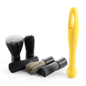 Brosse de détaillage automobile à tête interchangeable CB-T001, conception modulaire, 5 types de poils professionnels, pour un <span class=keywords><strong>nettoyage</strong></span> <span class=keywords><strong>complet</strong></span> et en profondeur du véhicule - Product Image 2