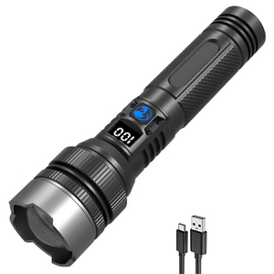 Xinsite đèn pin có thể sạc lại công suất cao Đèn pin Led ABS chống nước sáng IP65 Đèn pin tìm kiếm Cắm trại đa chức năng - Product Image 1