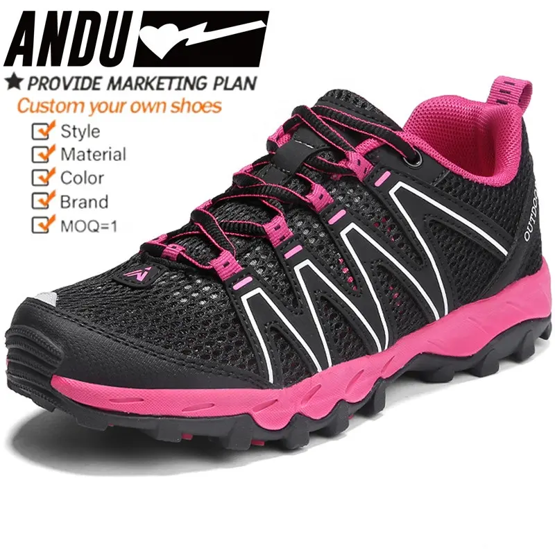 Size 35-42 Breathable Unisex Anti Slip Mountain Hiking Shoes Lightweight Women's Climbing Shoes Hiking Shoes Women