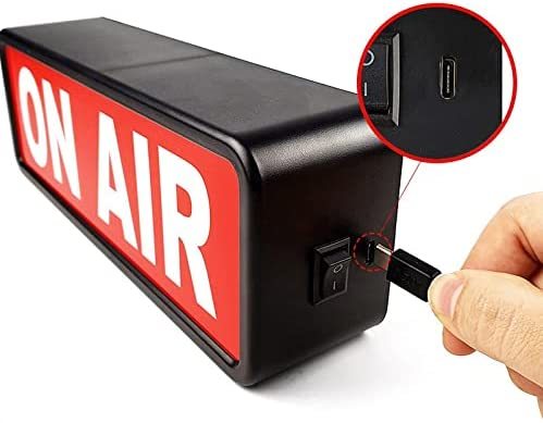 Panneau Lumineux LED "ON AIR" Néon - Alimentation USB, Télécommande, 30x15x10 Cm | Pour Streamers, Gamers, Décoration Chambre, Bureau - 8