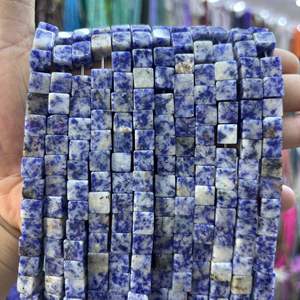 Cuentas cuadradas de ángulo recto a granel de <span class=keywords><strong>piedra</strong></span> Natural de 8mm, accesorios de joyería DIY sueltos semiacabados para pulsera, collar artesanal - Product Image 5