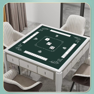 Tapis De Mahjong 80x80 Cm - Antidérapant Et Réducteur De Bruit, Pour Poker, Jeux De Société Et Tuiles