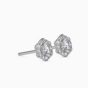 Pendientes de Diamantes de Laboratorio de Corte Brillante de 1.0 Quilates de Lujo, Certificados por IGI, Oro Rosa Amarillo, Joyería para Bodas y Fiestas para Mujer - Product Image 2