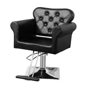 Chaise de coiffure Hongzi noire, hydraulique, réglable en hauteur, pour usage commercial - Product Image 5