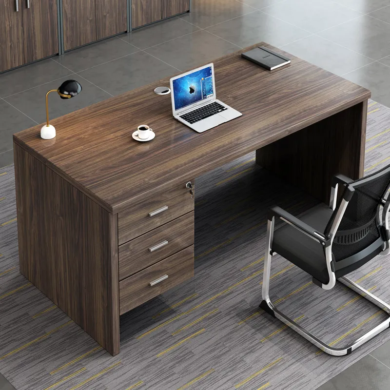 Luxo escritório móveis mesa madeira computador mesa escritório computador trabalhando mesa home office mesa