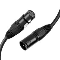 Cuivre sans oxygène mâle à femelle 3 broches symétrique XLR micro câbles cordon pour haut-parleur podcast Audio mélangeur DMX effecteur amplificateur