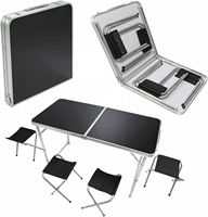 Table pliante Portable, bureau en Aluminium, pour Camping en plein air, randonnée, pique-nique, chaises pour événements, livraison gratuite