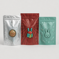 Sacs d'emballage de forme irrégulière 1g 3.5g, holographiques laser, en Mylar comestible, anti-odeur, pour bonbons, emballage plastique Mylar 1g