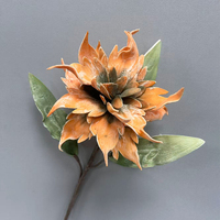 Nouveaux produits Yizhi, fleurs en PU, roses artificielles en mousse, feuilles pour la décoration d'hôtel et de maison
