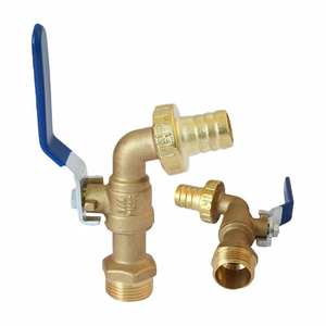 บริการงานกลึงซีเอ็นซีความแม่นยำสูง ชิ้นส่วนสั่งทำพิเศษ YOD ก๊อกน้ำทองเหลืองแบบลูกบอล ขนาด 1/2 3/4 นิ้ว สำหรับซ่อมแซมระบบประปาแบบแมนนวล สำหรับที่อยู่อาศัย - Product Image 2