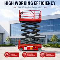 Plateforme élévatrice à ciseaux électrique autopropulsée de 8 m, équipement de travail en hauteur hydraulique, capacité de 320 kg, en fonte, directement de l'usine