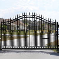 Portail de Villa en Fer Forgé et Aluminium, Design 3D Écologique, Pliant, Personnalisable, Clôture de Jardin en Métal Thermolaqué Moderne