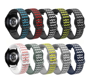 Correa de Reloj de Silicona de Dos Tonos sin Espacios, Personalizada, Deportiva, para <span class=keywords><strong>Samsung</strong></span> Galaxy <span class=keywords><strong>Watch</strong></span> 6 <span class=keywords><strong>5</strong></span> <span class=keywords><strong>Pro</strong></span> 4 Classic, Venta al Por Mayor - Product Image 2