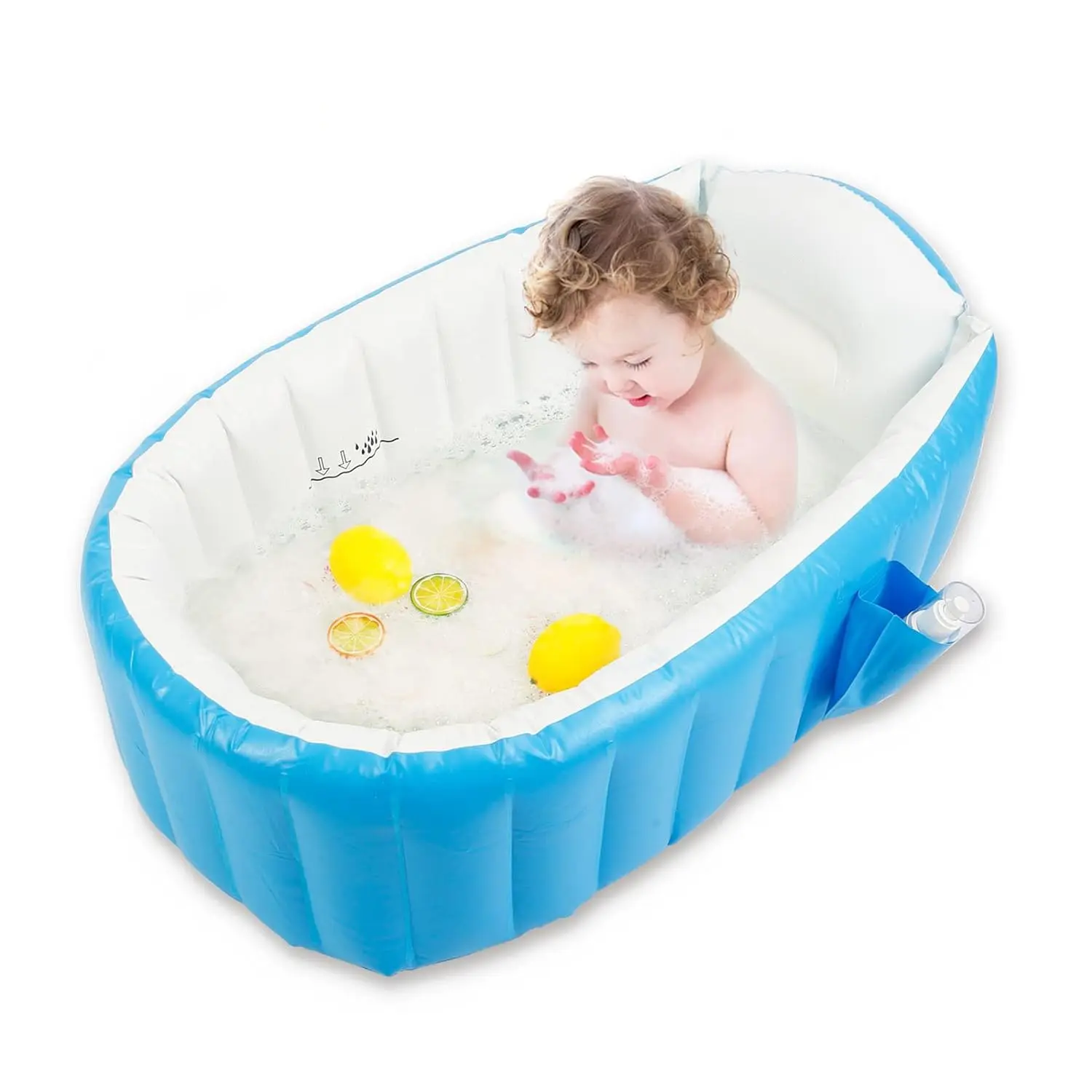Горячая модель детская надувная ванна, портативный складной бассейн, нескользящая утолщенная детская душевая раковина