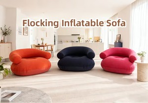Silla Inflable Portátil de PVC, Plegable y Moderna, con Reposabrazos y Respaldo en Forma de U, para Uso en Interiores y Exteriores - Product Image 3
