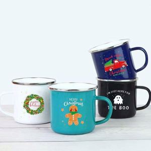 Mug à café avec logo et poignée, 14 oz, en émail vitreux, tasse à café à double paroi, mug isotherme sous vide, mug de voyage, revêtement en poudre - Product Image 3