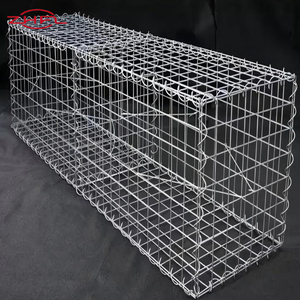 ตะกร้าตาข่ายเหล็กชุบสังกะสีแบบจุ่มร้อนสำหรับทำรั้วสวน ขนาด 3x1x1 เมตร รูปทรงสี่เหลี่ยม สำหรับป้องกันแม่น้ำและลำธาร - Product Image 6