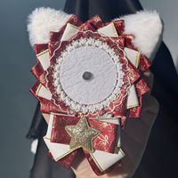 Penyangga Lencana Telinga Kucing Lucu Gaya Jepang, Cocok untuk 58-65 Mm, Aksesori Tas Anime Ita Buatan Tangan, Baki Pajangan Kancing