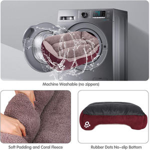 Nido Personalizado para Perros al Por Mayor Cama Rectangular Grande para Mascotas Gatos de Doble Uso y Doble Cara Accesorios para Mascotas Sofá Cama Transpirable para Perros - Product Image 5