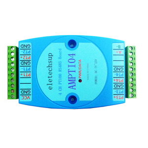 Dc 12V 24V 4ai-40 ~ 300 Celsius <span class=keywords><strong>Pt100</strong></span> <span class=keywords><strong>Rtd</strong></span> <span class=keywords><strong>Sensor</strong></span> Tot Rs485 Temperatuurcollector Module Platina Thermische Weerstandscollector - Product Image 2