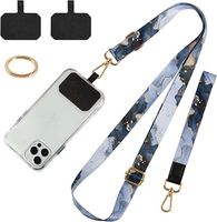 Set di ciondoli personalizzati per cinturini da telefono con laccetti sublimatici a sgancio rapido e porta badge identificativo