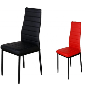 Silla de cuero con respaldo alto al mejor precio al por mayor Silla de cena - Product Image 4