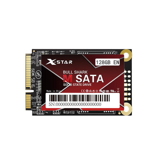 X-STAR Mini 128GB Internal New SSD Half Size M-SATA for Laptop with 380-560MB/s Read/Write Speed and 3-Year Warranty