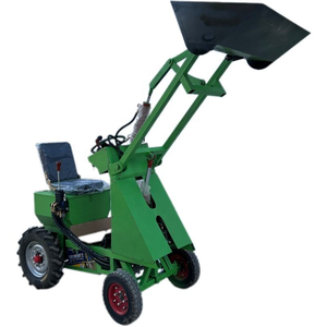 Mini Cargadora de Ruedas Verde con Cucharón Frontal y Sistema Hidráulico para Uso en Jardines - Product Image 4