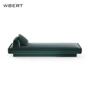 Juego de sofá cama con Pedal de concubina Imperial de muelle móvil personalizado italiano WBERT, terciopelo de doble cara con aplicación para Hotel y sala de estar - Product Image 5