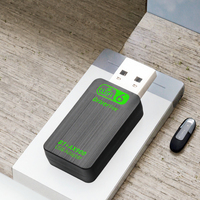 Adaptateur WiFi USB 2 en 1 sans pilote 900 Mbps double bande 5 GHz 802.11ac BT 4.2 Carte réseau sans fil externe en stock