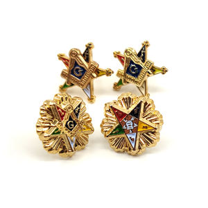 Masonik fabrika ucuz fiyat OES pin <span class=keywords><strong>sunburst</strong></span> sipariş doğu yıldız özel masonik OES yaka pin - Product Image 4