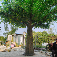 Arbre artificiel, décoration de colonne et de plafond à grande échelle pour les restaurants et les hôtels, plantes vertes
