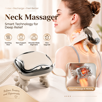 Masseur sans fil pour le cou et les épaules Eveekon, appareil de massage des tissus profonds avec fonction chauffante pour la relaxation musculaire et le soulagement de la douleur