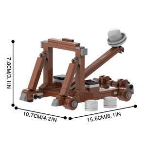 MOC5021Series Catapulte médiévale Blocs <span class=keywords><strong>de</strong></span> construction MOC DIY Guerres Attaque d'une ville Armes Briques assemblées Jouets pour enfants Cadeau Juguetes - Product Image 2