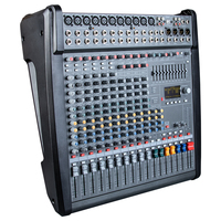 YAIKA DMX1400 Amplificateur professionnel 1000W*2 haute puissance 14 canaux DJ Karaoké Mixeur audio 198 effets prédéfinis +41dBu Mono Line