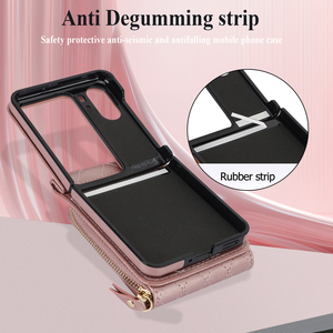 Funda de Teléfono Tipo Cartera con Ranuras para Tarjetas, Diseño INS de Cuero PU, a Prueba de Golpes, para <span class=keywords><strong>Oppo</strong></span> Find N2 <span class=keywords><strong>Flip</strong></span> y N3 - Product Image 4