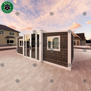 Maison conteneur préfabriquée extensible à assemblage rapide de 2 à 3 chambres, villa préfabriquée en panneaux sandwich, maison mobile en kit, vente en gros - Product Image 3
