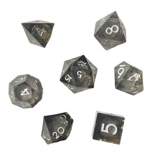 Juego de Dados Poliédricos de Resina Feeron, Opción de Personalización, Tema D&D, Diseño de Dragones y Mazmorras Pintados a Mano, 1 Pieza en Bolsa de Plástico, 14 Años+ - Product Image 4