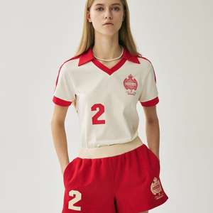 Chemise d'été rétro de football avec revers T-shirt imprimé à manches courtes de South Fashion pour les fans de football - Product Image 2