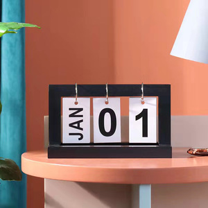 Modern Wooden Desk <b>Calendar</b> Nordic Style Minimalist Office Bedroom Decoration Small Ornament Lamination Printing - Product Image 2