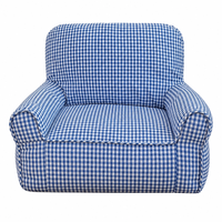 Fauteuil-lit pour animaux de compagnie, pour petits chiens et chats, mini canapé à carreaux avec housse amovible et lavable, lit confortable rembourré en fibres, 45x38cm