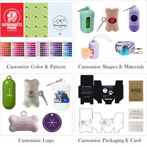 Estuche dispensador de bolsas de basura para perros <span class=keywords><strong>biodegradable</strong></span> impermeable para mascotas con logotipo personalizado de lujo - Product Image 5