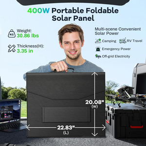Professional Alecter <b>Solar</b> 400W High Efficiency Black <b>Foldable</b> <b>Solar</b> <b>Panel</b> for Outdoor Adventures RV Trips Emergency Power - Product Image 6