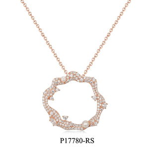 الفاخرة مجوهرات الأزياء جولة مكعب الزركون النساء 925 فضة أقراط اللؤلؤ - Product Image 5