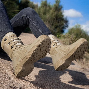 DSF54 AS33 LOKWT outdoor sports Mesh Khaki Tactical <b>Boots</b> Men Tan Breathable Outdoor All Seasons <b>Hiking</b> <b>Boot</b> - Product Image 6